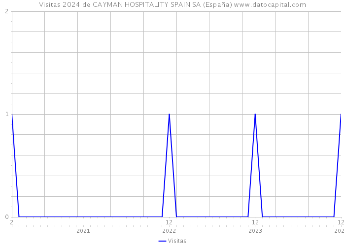 Visitas 2024 de CAYMAN HOSPITALITY SPAIN SA (España) 