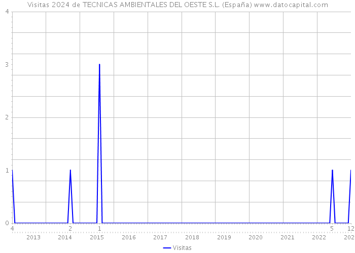 Visitas 2024 de TECNICAS AMBIENTALES DEL OESTE S.L. (España) 