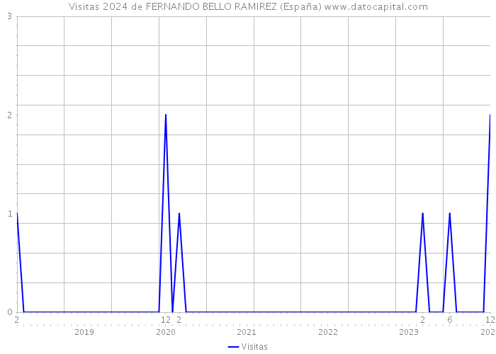 Visitas 2024 de FERNANDO BELLO RAMIREZ (España) 