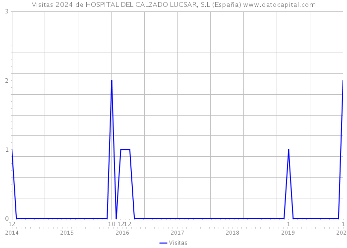 Visitas 2024 de HOSPITAL DEL CALZADO LUCSAR, S.L (España) 
