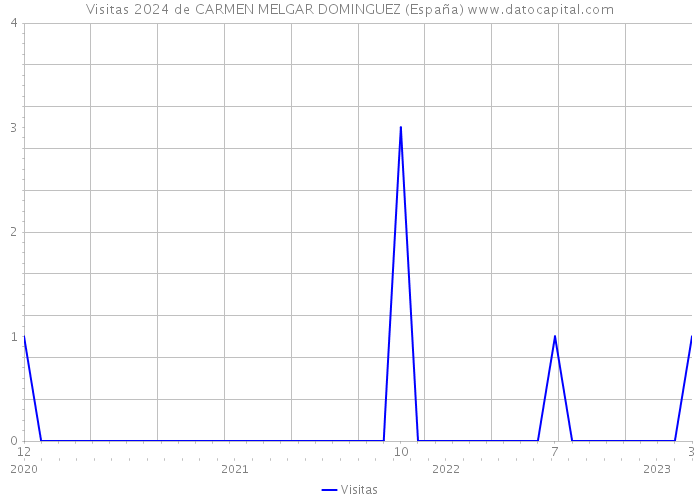 Visitas 2024 de CARMEN MELGAR DOMINGUEZ (España) 