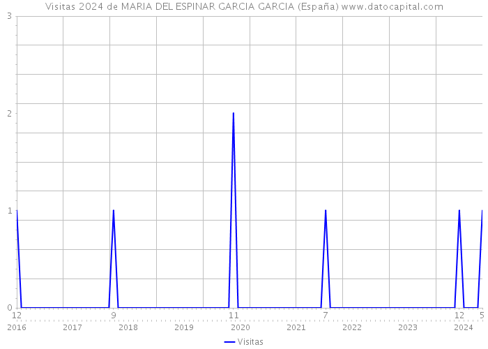 Visitas 2024 de MARIA DEL ESPINAR GARCIA GARCIA (España) 