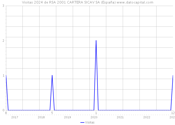 Visitas 2024 de RSA 2001 CARTERA SICAV SA (España) 