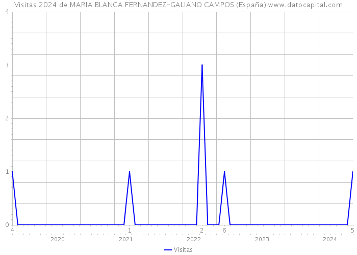 Visitas 2024 de MARIA BLANCA FERNANDEZ-GALIANO CAMPOS (España) 