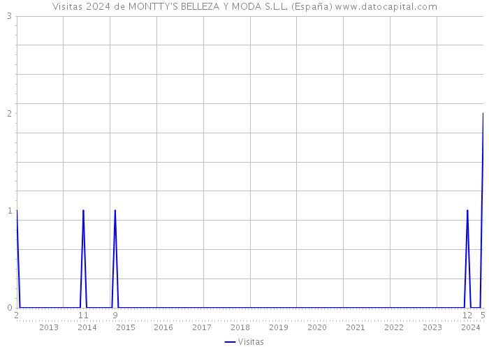 Visitas 2024 de MONTTY'S BELLEZA Y MODA S.L.L. (España) 