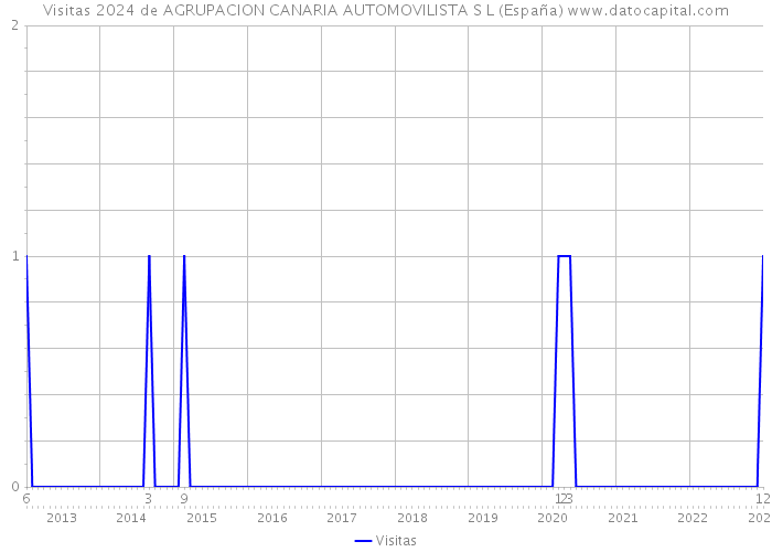 Visitas 2024 de AGRUPACION CANARIA AUTOMOVILISTA S L (España) 
