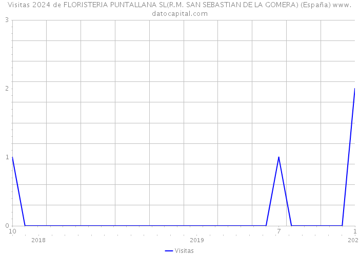 Visitas 2024 de FLORISTERIA PUNTALLANA SL(R.M. SAN SEBASTIAN DE LA GOMERA) (España) 