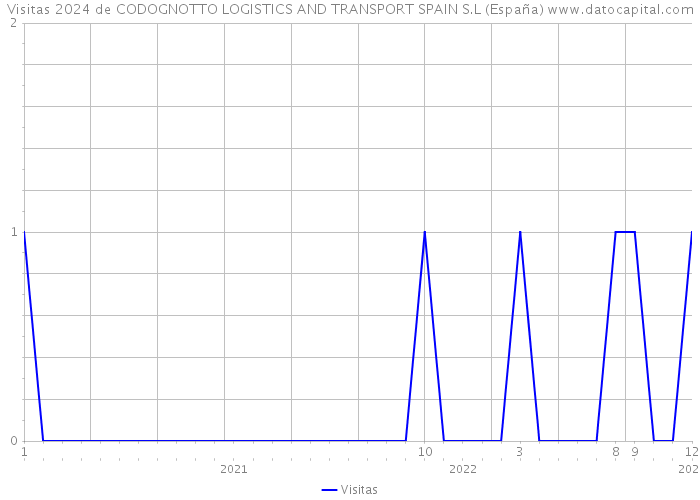 Visitas 2024 de CODOGNOTTO LOGISTICS AND TRANSPORT SPAIN S.L (España) 