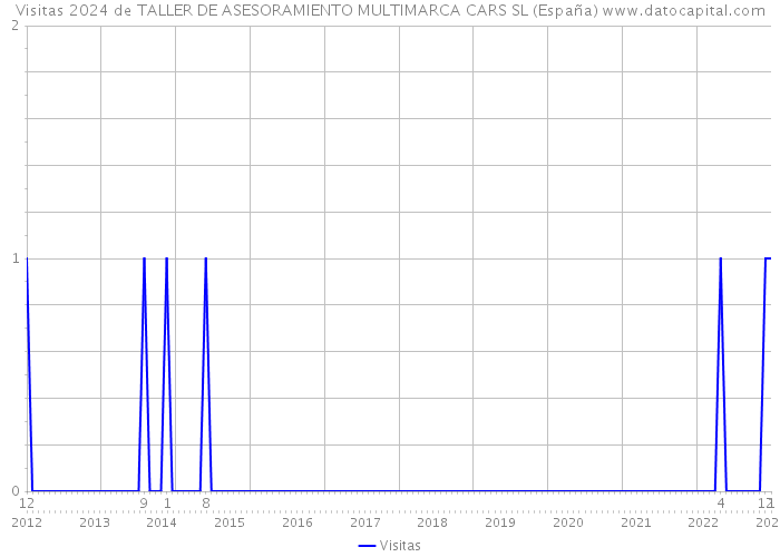 Visitas 2024 de TALLER DE ASESORAMIENTO MULTIMARCA CARS SL (España) 