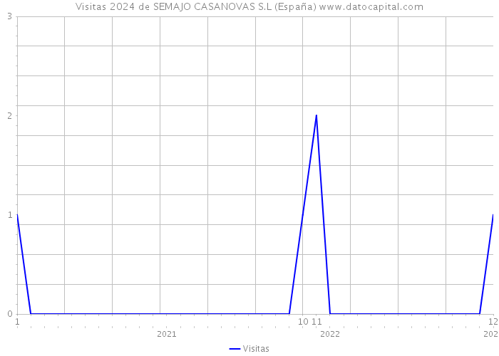 Visitas 2024 de SEMAJO CASANOVAS S.L (España) 