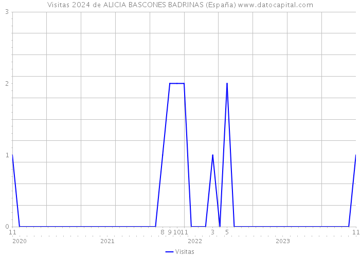 Visitas 2024 de ALICIA BASCONES BADRINAS (España) 