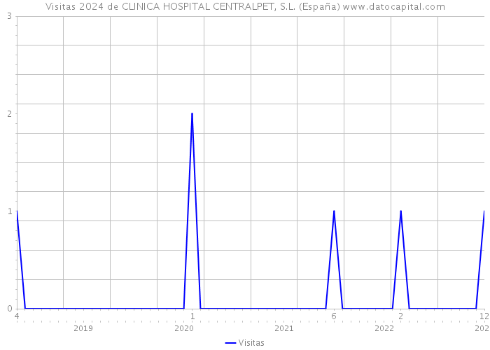 Visitas 2024 de CLINICA HOSPITAL CENTRALPET, S.L. (España) 