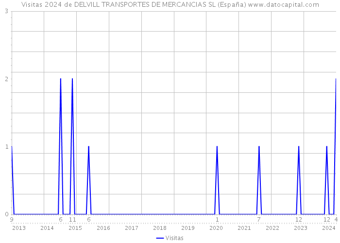 Visitas 2024 de DELVILL TRANSPORTES DE MERCANCIAS SL (España) 