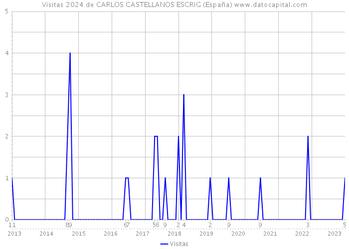 Visitas 2024 de CARLOS CASTELLANOS ESCRIG (España) 