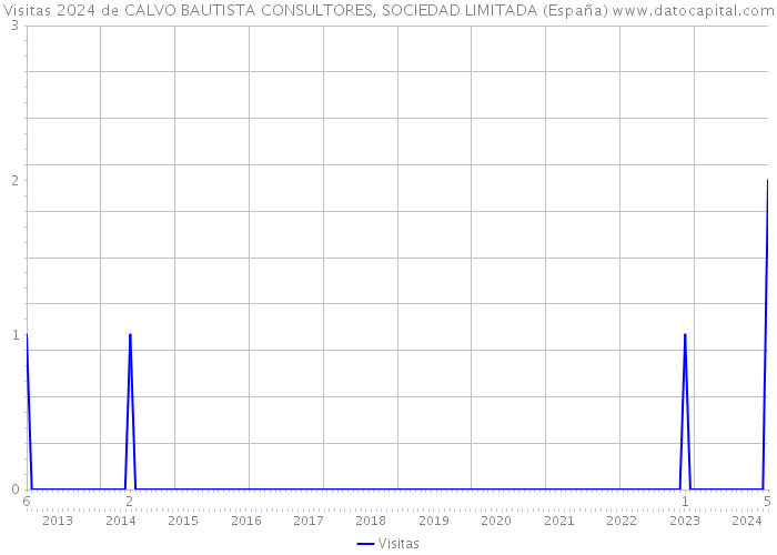 Visitas 2024 de CALVO BAUTISTA CONSULTORES, SOCIEDAD LIMITADA (España) 