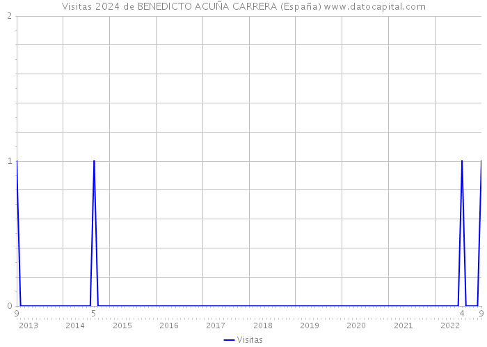 Visitas 2024 de BENEDICTO ACUÑA CARRERA (España) 