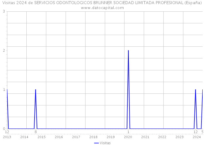 Visitas 2024 de SERVICIOS ODONTOLOGICOS BRUNNER SOCIEDAD LIMITADA PROFESIONAL (España) 