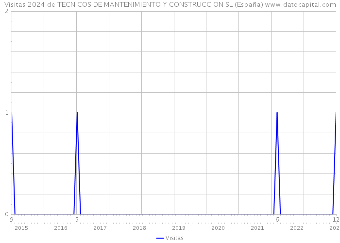 Visitas 2024 de TECNICOS DE MANTENIMIENTO Y CONSTRUCCION SL (España) 