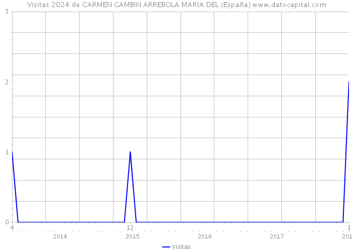 Visitas 2024 de CARMEN GAMBIN ARREBOLA MARIA DEL (España) 