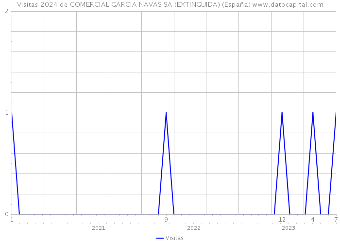 Visitas 2024 de COMERCIAL GARCIA NAVAS SA (EXTINGUIDA) (España) 