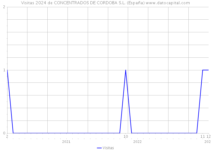 Visitas 2024 de CONCENTRADOS DE CORDOBA S.L. (España) 