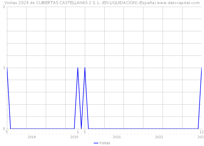 Visitas 2024 de CUBIERTAS CASTELLANAS 2 S. L. (EN LIQUIDACION) (España) 