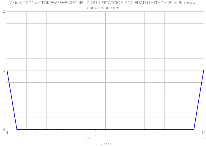 Visitas 2024 de TOMEWASHE DISTRIBUCION Y SERVICIOS, SOCIEDAD LIMITADA (España) 