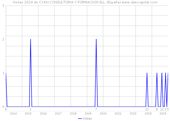 Visitas 2024 de CYAN CONSULTORIA Y FORMACION SLL. (España) 