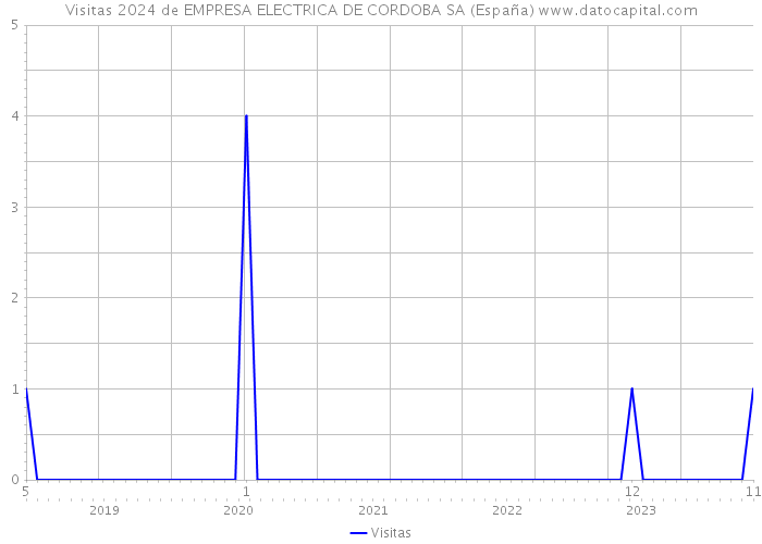 Visitas 2024 de EMPRESA ELECTRICA DE CORDOBA SA (España) 