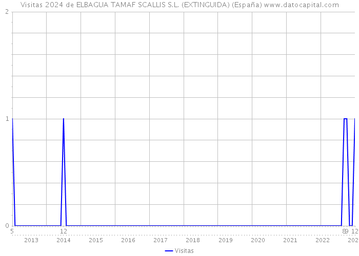Visitas 2024 de ELBAGUA TAMAF SCALLIS S.L. (EXTINGUIDA) (España) 