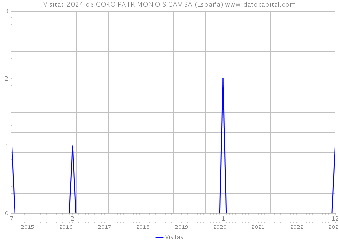Visitas 2024 de CORO PATRIMONIO SICAV SA (España) 