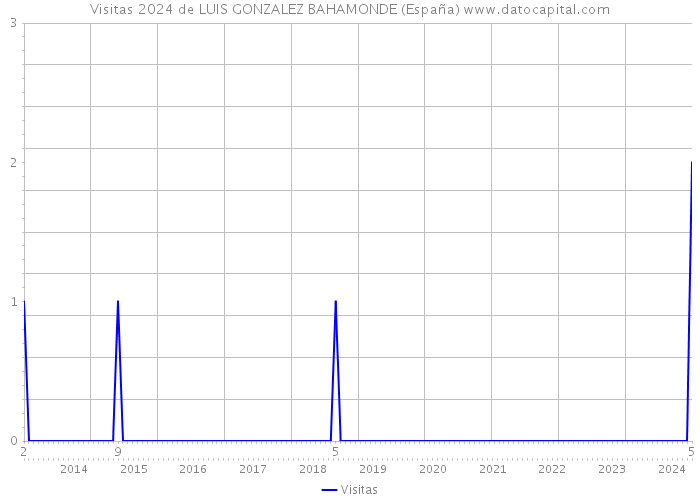 Visitas 2024 de LUIS GONZALEZ BAHAMONDE (España) 