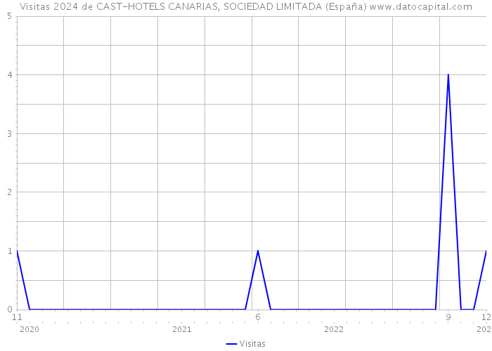 Visitas 2024 de CAST-HOTELS CANARIAS, SOCIEDAD LIMITADA (España) 