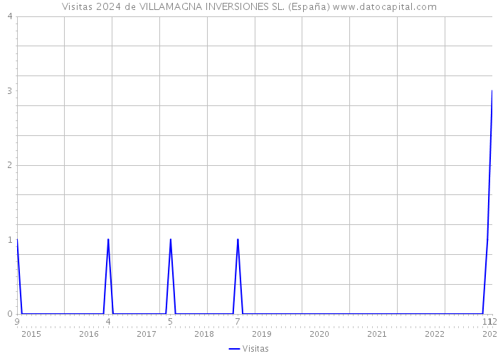 Visitas 2024 de VILLAMAGNA INVERSIONES SL. (España) 