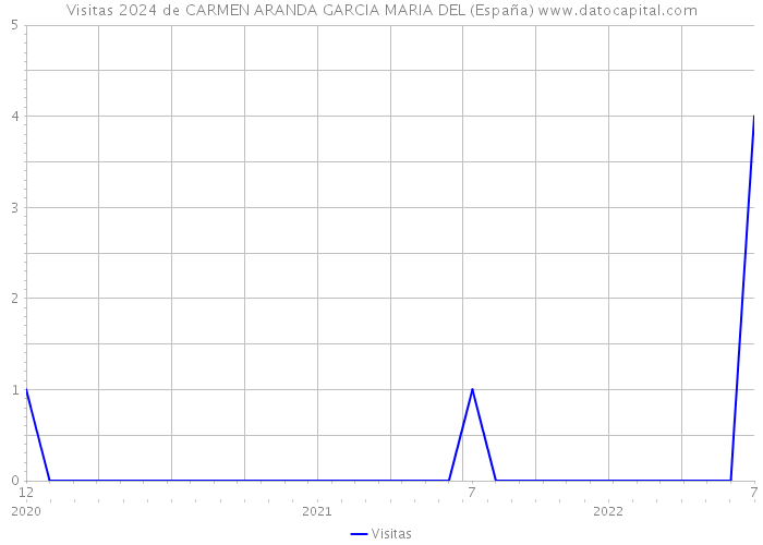 Visitas 2024 de CARMEN ARANDA GARCIA MARIA DEL (España) 