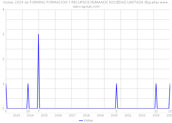 Visitas 2024 de FORMING FORMACION Y RECURSOS HUMANOS SOCIEDAD LIMITADA (España) 