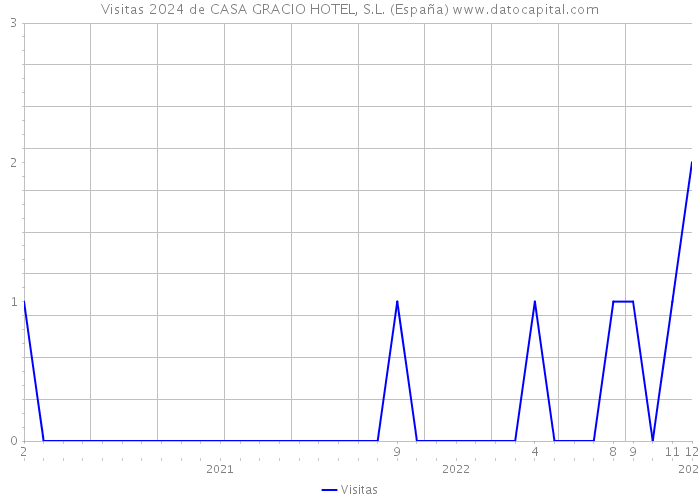 Visitas 2024 de CASA GRACIO HOTEL, S.L. (España) 