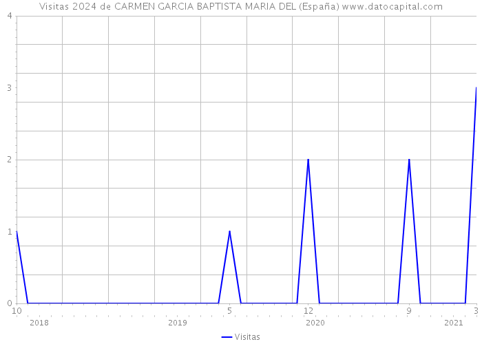 Visitas 2024 de CARMEN GARCIA BAPTISTA MARIA DEL (España) 