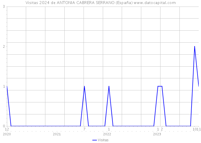 Visitas 2024 de ANTONIA CABRERA SERRANO (España) 