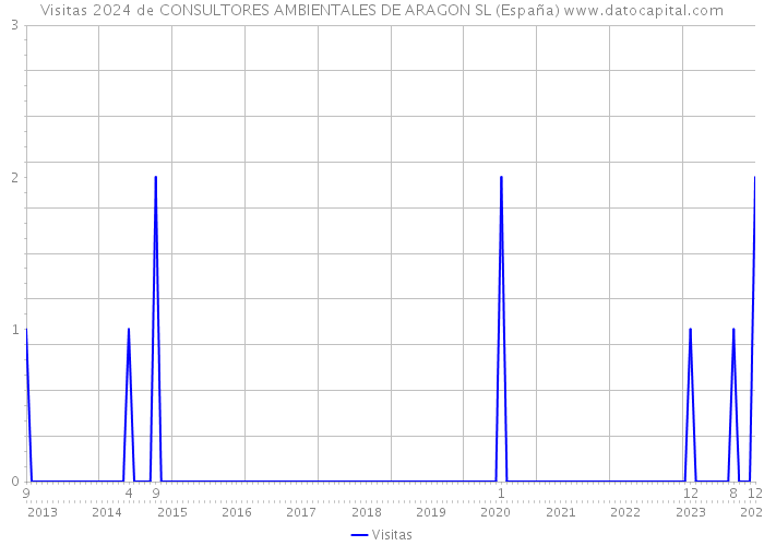 Visitas 2024 de CONSULTORES AMBIENTALES DE ARAGON SL (España) 