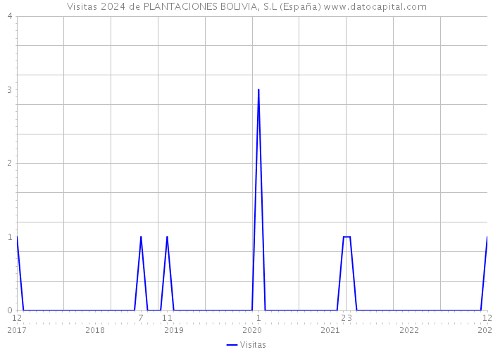 Visitas 2024 de PLANTACIONES BOLIVIA, S.L (España) 
