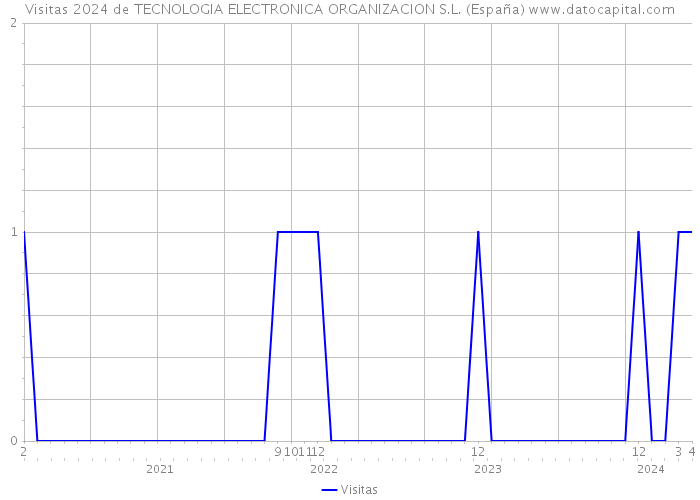 Visitas 2024 de TECNOLOGIA ELECTRONICA ORGANIZACION S.L. (España) 