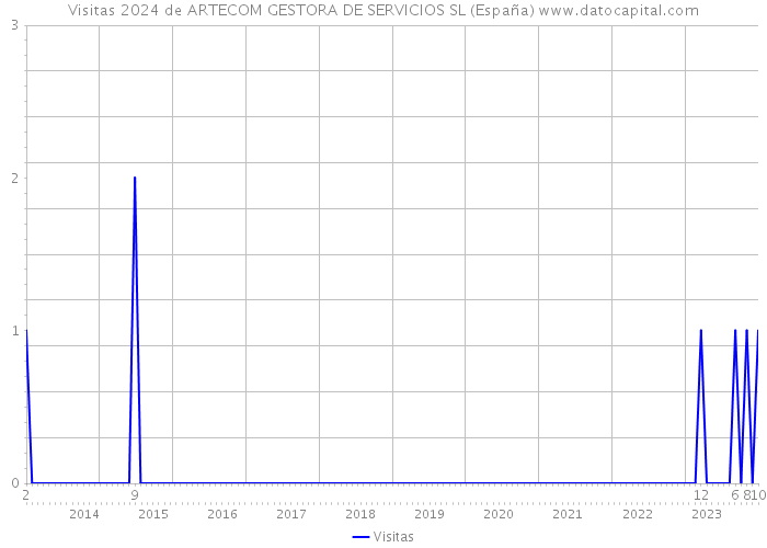 Visitas 2024 de ARTECOM GESTORA DE SERVICIOS SL (España) 