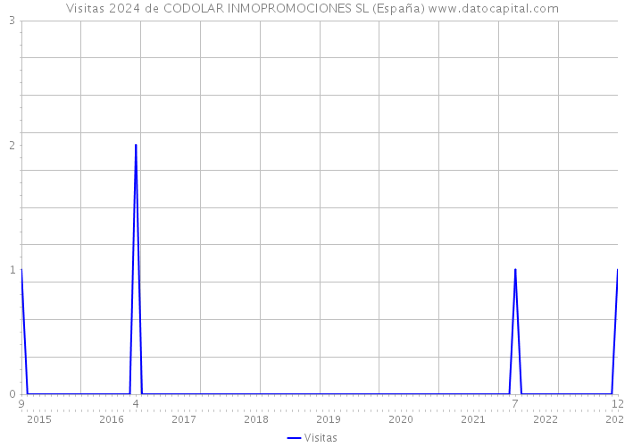 Visitas 2024 de CODOLAR INMOPROMOCIONES SL (España) 