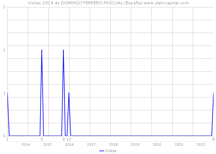 Visitas 2024 de DOMINGO FERRERO PASCUAL (España) 