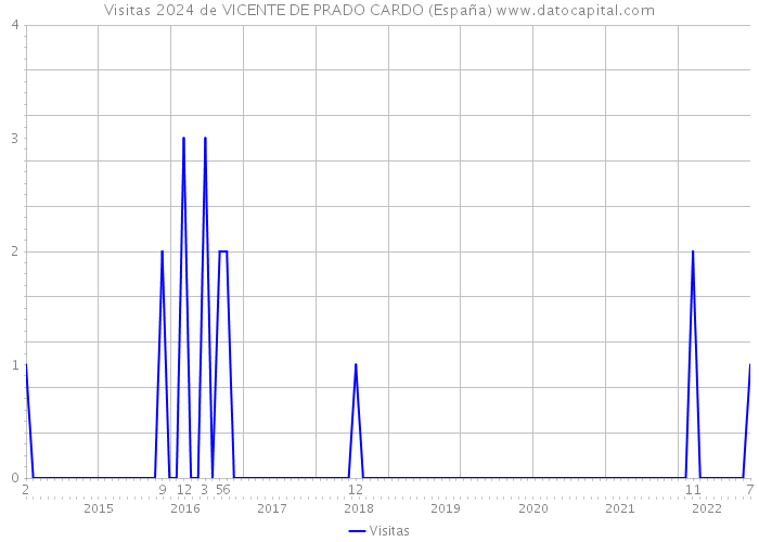 Visitas 2024 de VICENTE DE PRADO CARDO (España) 