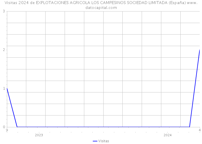 Visitas 2024 de EXPLOTACIONES AGRICOLA LOS CAMPESINOS SOCIEDAD LIMITADA (España) 