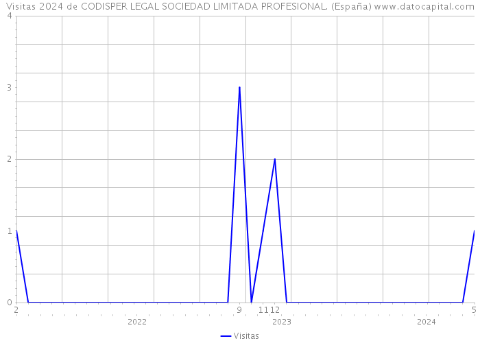 Visitas 2024 de CODISPER LEGAL SOCIEDAD LIMITADA PROFESIONAL. (España) 