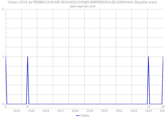 Visitas 2024 de FEDERACION DE ORGANIZACIONES EMPRESARIALES SORIANAS (España) 