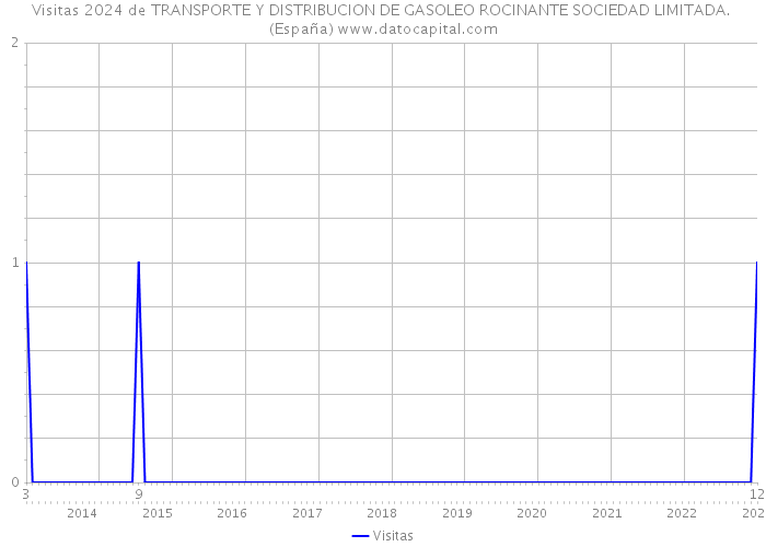 Visitas 2024 de TRANSPORTE Y DISTRIBUCION DE GASOLEO ROCINANTE SOCIEDAD LIMITADA. (España) 